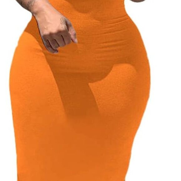 Women's Bodycon Maxi Dress Spaghetti Strap Summer Casual Sundress - Picture 1 of 4